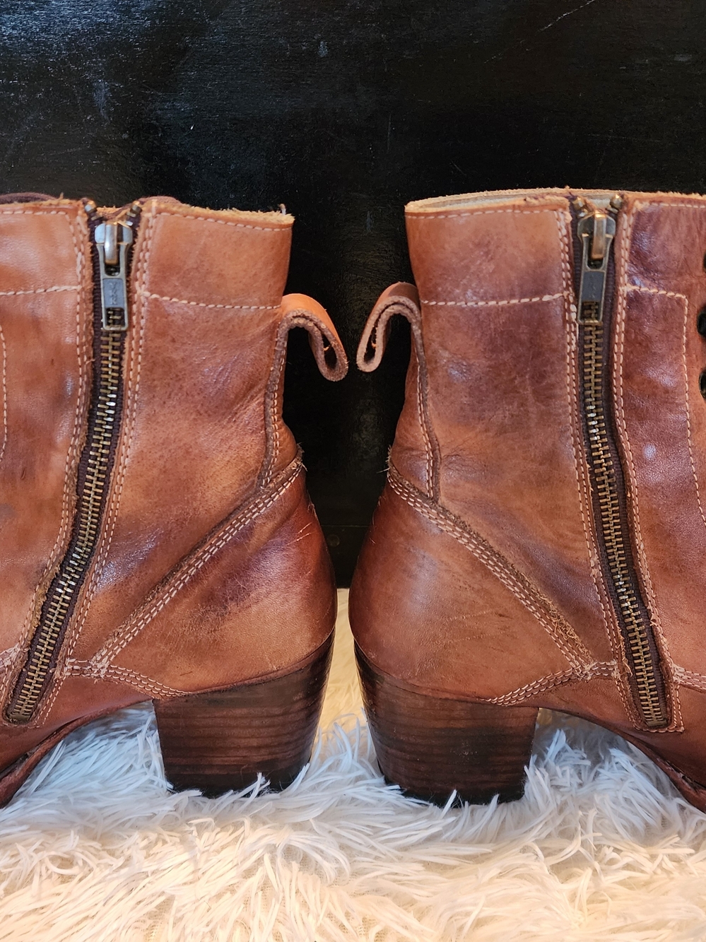 Bed Stu Judgement Leather Lace-Up Ankle Boots - Picture 4 of 7